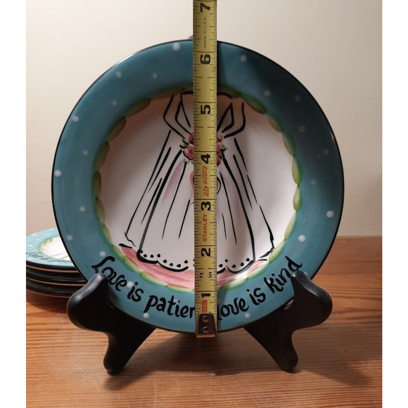 Jenny Moss & Mary Jocker Goodness Gracious "Love is patient, love" Decor Plate - Picture 3 of 6